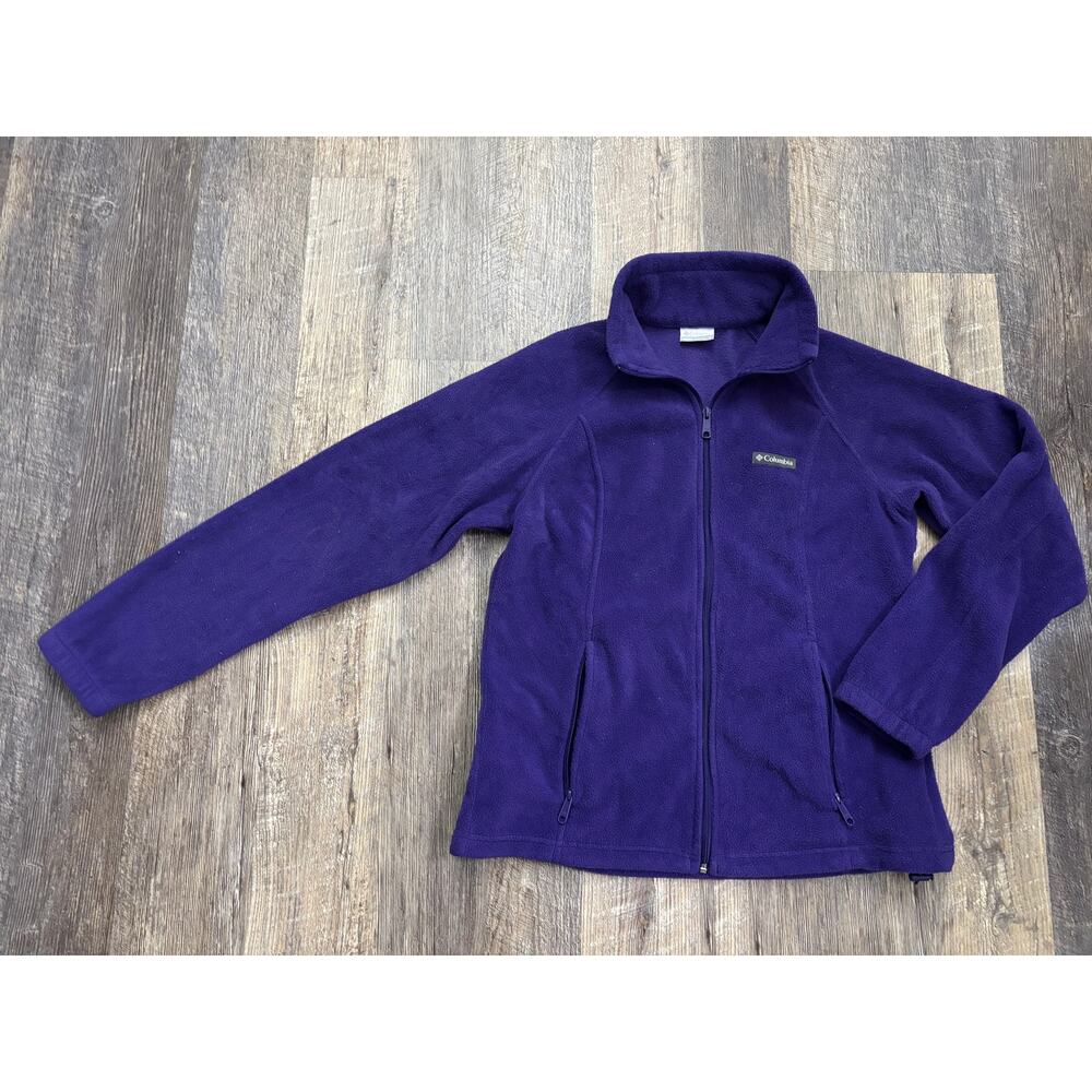 Columbia‎ Benton Springs Full Zip Fleece Jacket Purple Womens Large WL6439